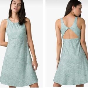 PrAna Skypath Breeze Misty Open-Back Dress w Built-In Bra, Sz S w MEASUREMENTS